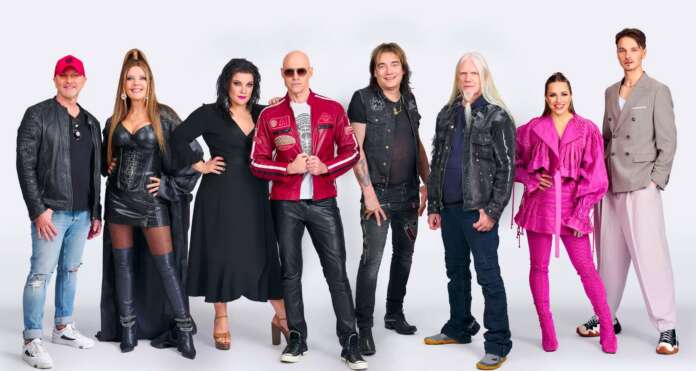 Syksyllä esitettävällä Vain elämää -kaudella on mukana Waldo (vas.), Eini, Hanna Pakarinen, Jussi Rainio, Costello Hautamäki, Marko Hietala, Ilta ja Roope Salminen.