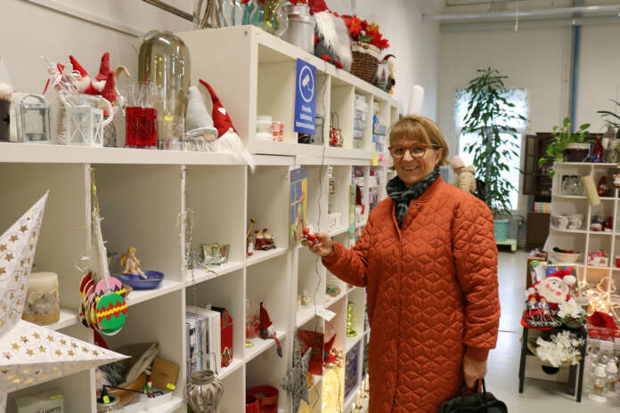 -Uudenkaupungin kierrätyskeskuksessa huomioidaan aina kivasti kaikki sesongit, kehui Riitta Rindell.