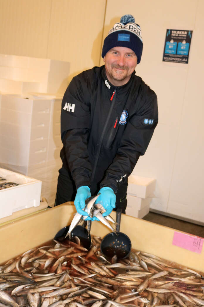- Tuoretta ja hyvälaatuista silakkaa on ilo myydä, iloitsi Selkämeren Jään toimitusjohtaja Henri Lomppi.